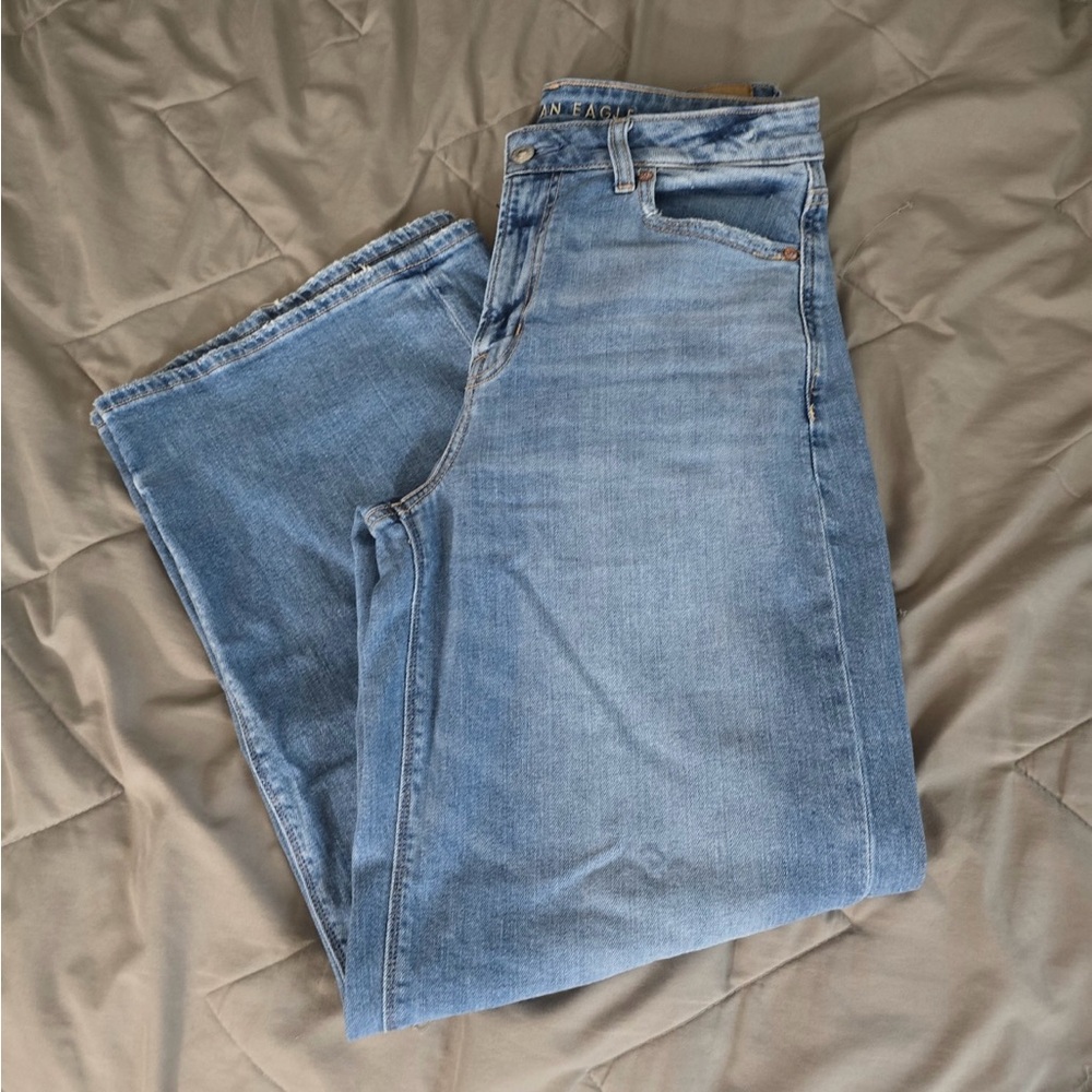 AE cropped wide leg jeans